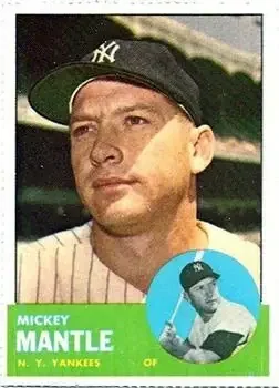 1978 Dover Publications Hall of Fame Cards Reprints #200 Mickey Mantle