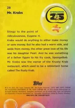 Back of Mr. Krabs