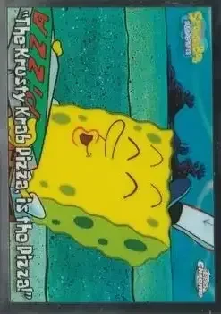 Front of "The Krusty Krab Pizza, is the Pizza!"