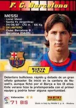 Back of Messi