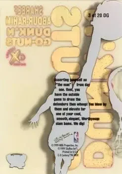 Back of Shareef Abdur-Rahim