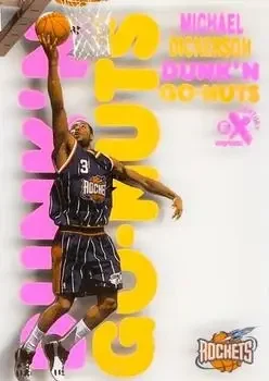 1998-99 SkyBox E-X Century #18DG Dunk'N Go-Nuts Michael Dickerson