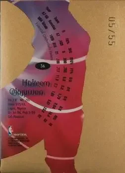 Back of Hakeem Olajuwon