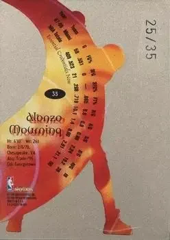 Back of Alonzo Mourning
