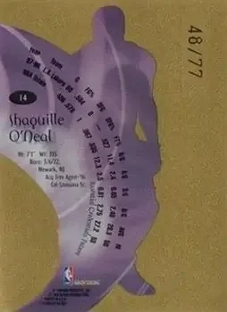 Back of Shaquille O'Neal