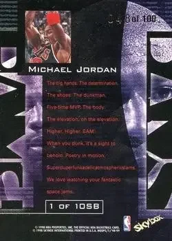 Back of Michael Jordan