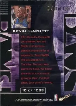 Back of Kevin Garnett