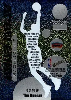 Back of Tim Duncan