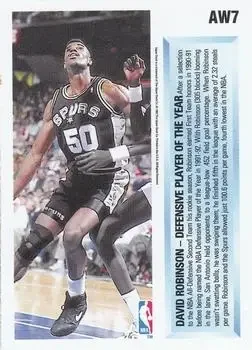 Back of David Robinson