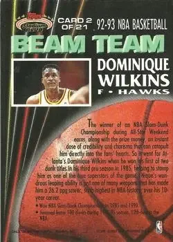 Back of Dominique Wilkins