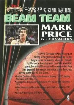 Back of Mark Price