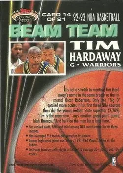 Back of Tim Hardaway