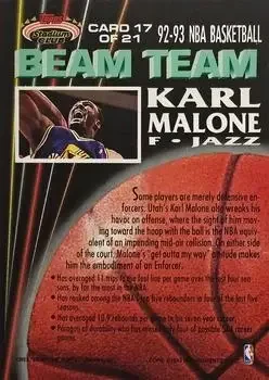 Back of Karl Malone