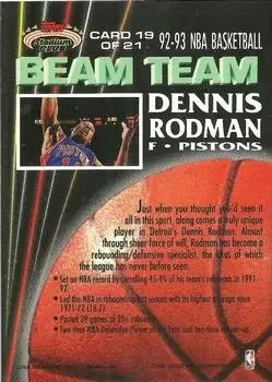 Back of Dennis Rodman
