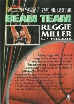 Back of Reggie Miller