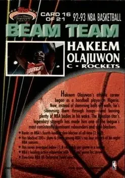 Back of Hakeem Olajuwon