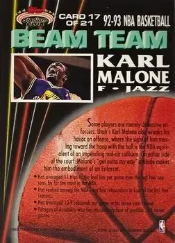Back of Karl Malone