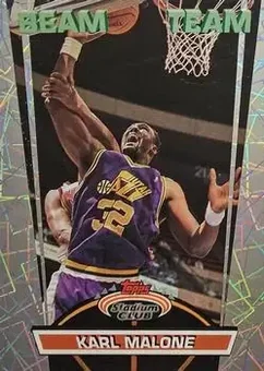 1992-93 Stadium Club - Beam Team - Members Only #17 - Karl Malone - Utah Jazz