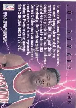 Back of Joe Dumars