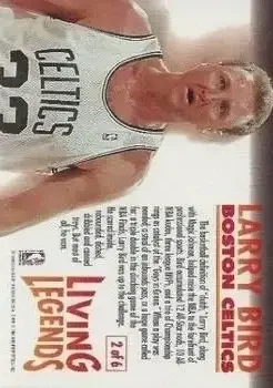 Back of Larry Bird