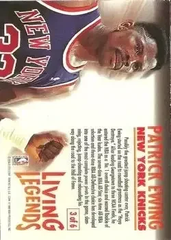 Back of Patrick Ewing