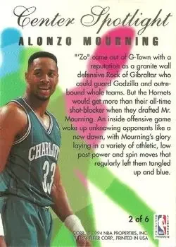 Back of Alonzo Mourning