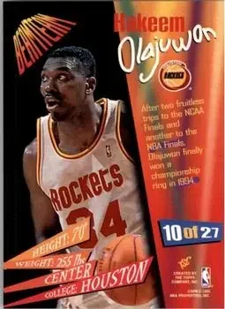 Back of Hakeem Olajuwon