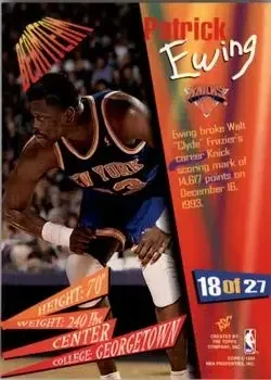 Back of Patrick Ewing