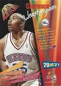 Back of Clarence Weatherspoon