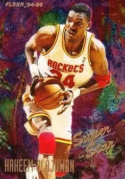 1994-95 Fleer #3 Super Stars Hakeem Olajuwon