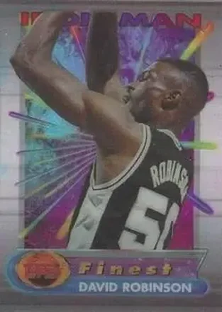 1994-95 Finest #8 Iron Men David Robinson