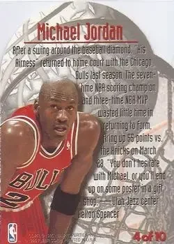 Back of Michael Jordan