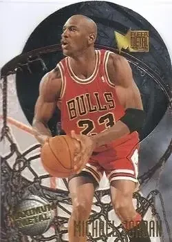1995-96 Metal #4 Maximum Metal Michael Jordan