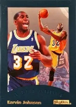1995-96 SkyBox E-XL #6 A Cut Above Magic Johnson