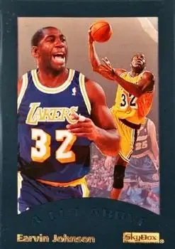 1995-96 SkyBox E-XL #6 A Cut Above Magic Johnson