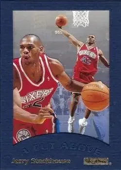 1995-96 SkyBox E-XL #8 A Cut Above Jerry Stackhouse