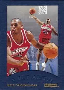 1995-96 SkyBox E-XL #8 A Cut Above Jerry Stackhouse