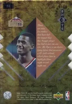 Back of Antonio McDyess