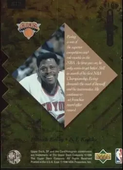 Back of Patrick Ewing