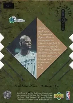 Back of Jamal Mashburn