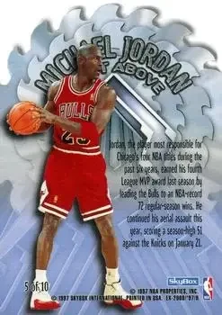 Back of Michael Jordan