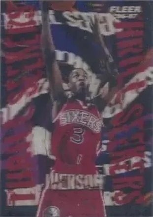1996-97 Fleer #5 Thrill Seekers Allen Iverson