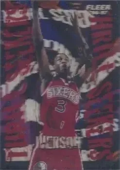 1996-97 Fleer #5 Thrill Seekers Allen Iverson