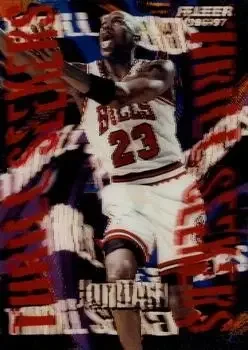1996-97 Fleer #6 Thrill Seekers Michael Jordan