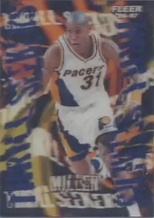1996-97 Fleer #11 Thrill Seekers Reggie Miller