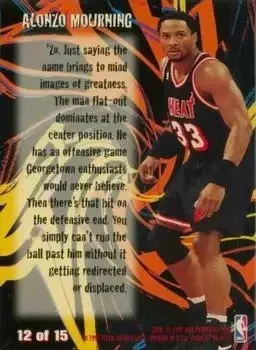 Back of Alonzo Mourning