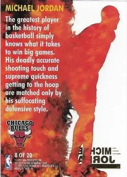 Back of Michael Jordan