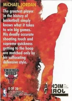 Back of Michael Jordan