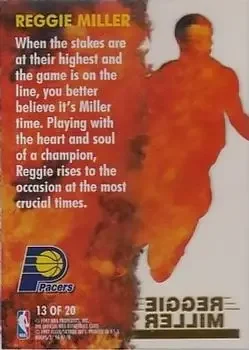 Back of Reggie Miller
