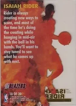 Back of Isaiah Rider